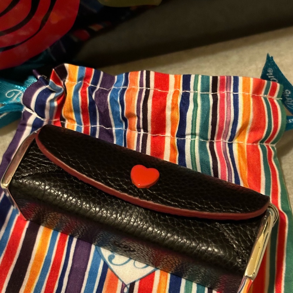 Brighton All My Lovin’ Black leather lipstick case